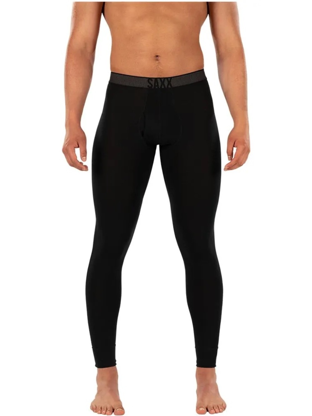 SAXX Roast Master Mid-Weight Long Johns Base Layer Black Men’s Large